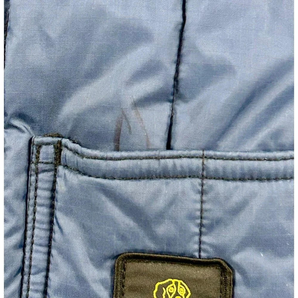 RefrigiWear Vest Men 2XL Blue Quilted Insulated Workwear 0599R